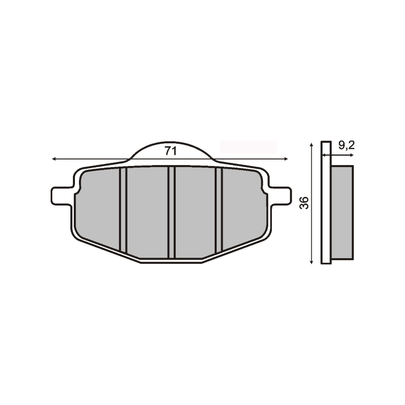 Pastiglie Freno Organiche Yamaha Fly One 50cc Pastiglie Freno RMS