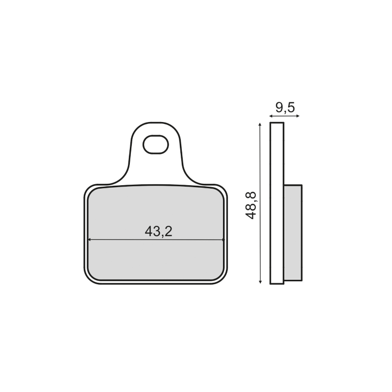 Plaquettes de frein frittées Sinter-Tech Mv Agusta F4 Plaquettes de frein RMS