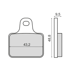 Plaquettes de frein frittées Sinter-Tech Mv Agusta F4 Plaquettes de frein RMS