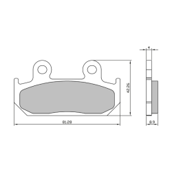 Pastiglie Freno Organiche Africa Twin 750