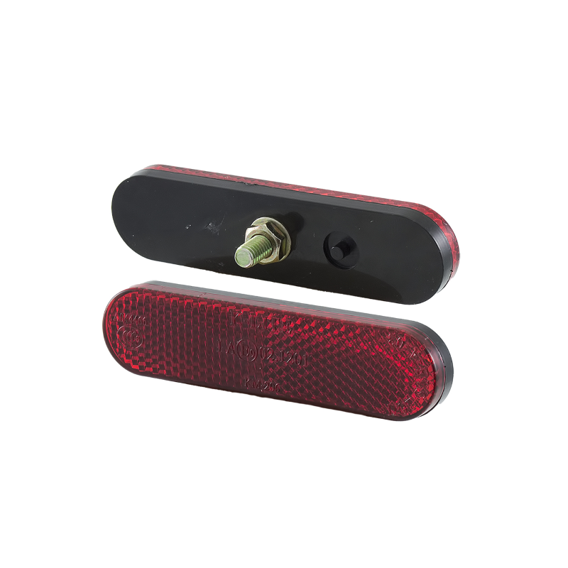 RMS Red rounded reflector - with screw Reflectors RMS