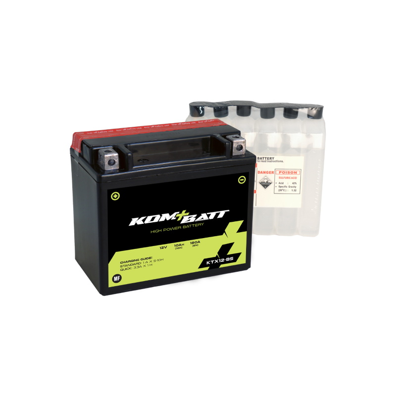 Kombatt Battery Mf KTX12-Bs Lead-Acid Batteries Kombatt