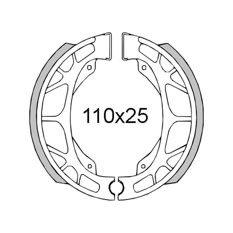 RMS Rear brake shoes Aprilia ScarabeoSr 50cc Brake Shoes RMS