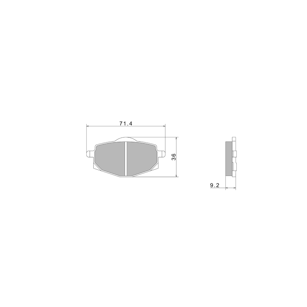 Pastiglie Freno Nissin A0260 Premium Semi-Metallic - 2P-229NS