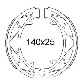 Ganasce freno posteriori RMS Piaggio Liberty 50cc 1997- RMS