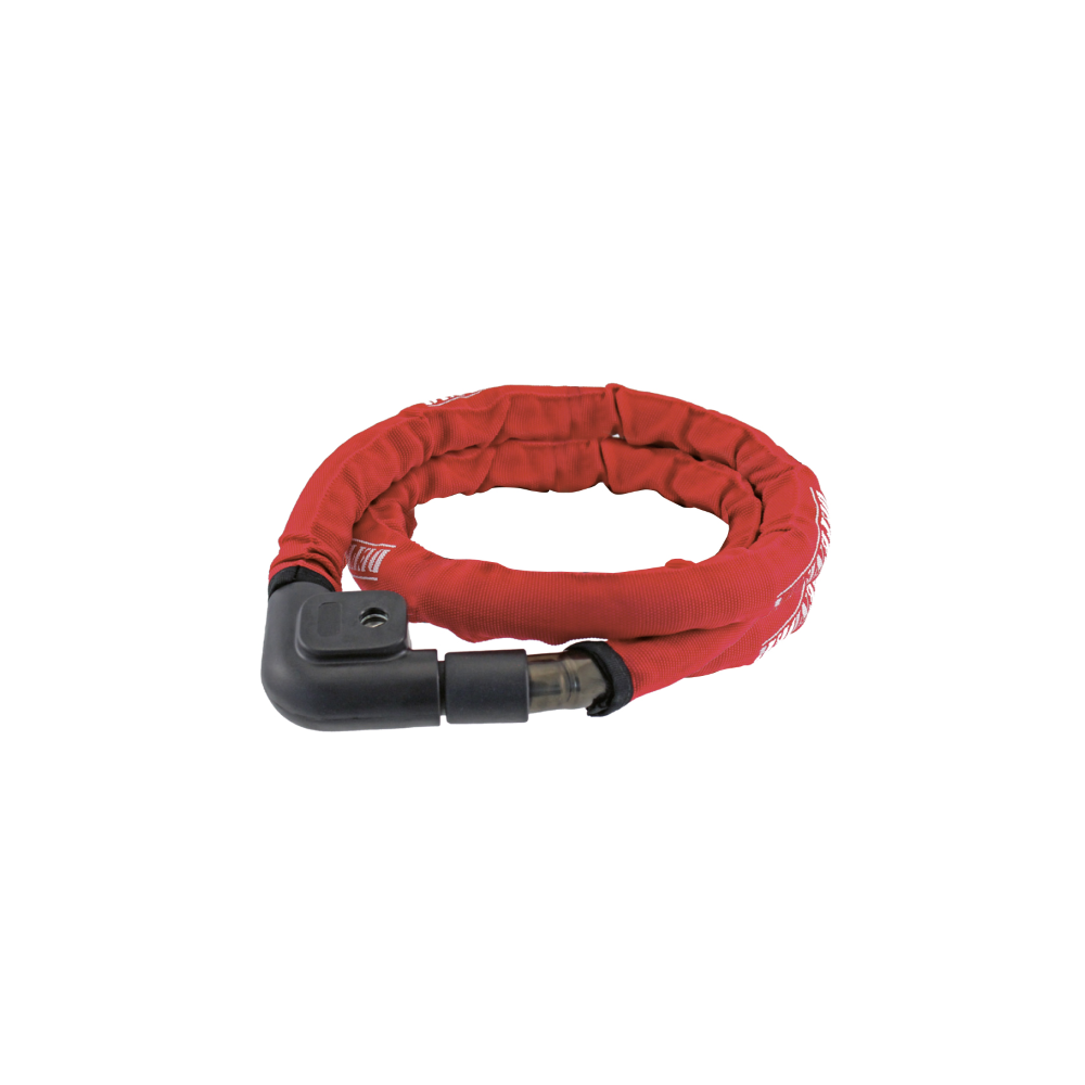 Lucchetto Cavo Rinforzato Pitone Ø 22 - Nero Rosso