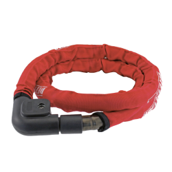 Lucchetto Cavo Rinforzato Pitone Ø 22 - Nero Rosso