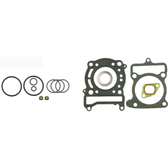Dichtungen | Dichtungen sorgen für die Abdichtung zwischen den Motorbauteilen und verhindern Öllecks oder Kompressionsverlust zwischen Kurbelgehäuse, Zylinder, Kopf und Statordeckel. Sie sind Verschleißteile, die bei jeder Motoröffnung erneuert werden müssen, sei es bei der normalen Wartung oder bei einer Motorrevision.Das Sortiment umfasst Statordichtungen, komplette Dichtungssätze für Motor und Top-End, Zylinderfuß- und Auspuffdichtungen sowie Dichtungspapier in verschiedenen Stärken zum Zuschneiden. Erhältlich sind die Marken Artein, RMS, RMS Classic, Evok, Goetze und Athena. Die Auswahl erfolgt nach Modell und Hubraum des Fahrzeugs, nach benötigter Stärke oder anhand der Original-Teilenummer.
