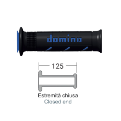 DOMINO Handle grips xm2 maxiscooter BlackBlue Knobs Domino