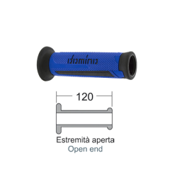 Manopole Domino Turismo Blu/Nero