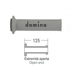 Manopole Domino Stradali Grigio/Nero