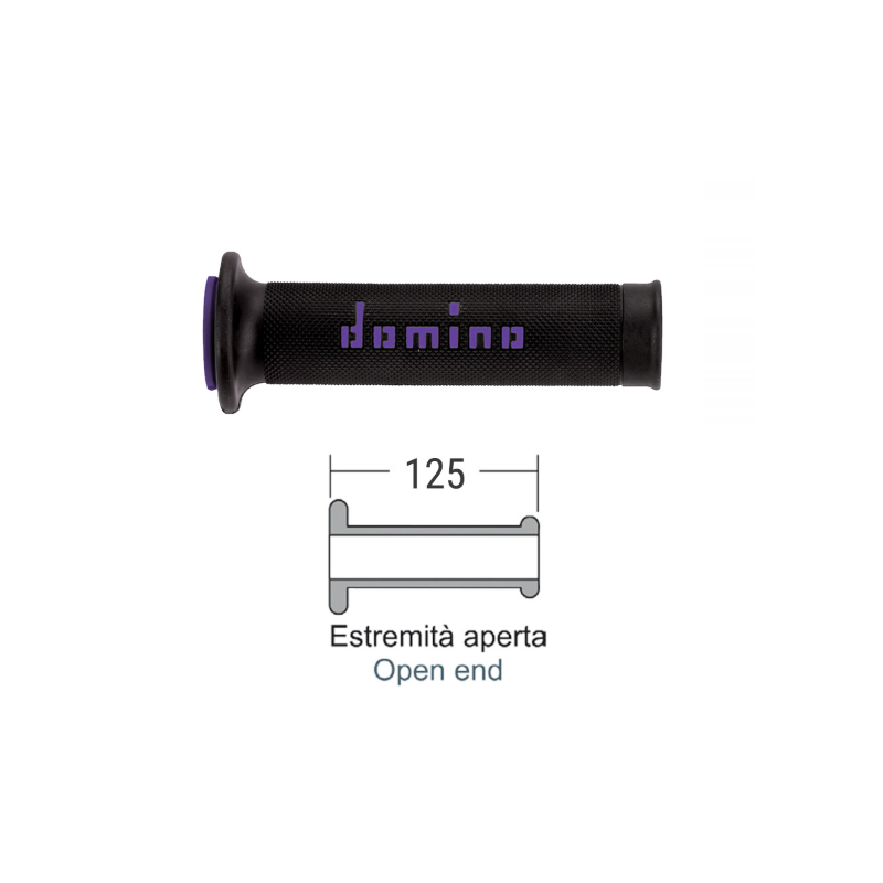 Domino Black/Blu Road Grips Grips Domino