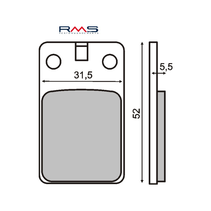 Plaquettes de Frein Organiques RMS Malaguti F12 Phantom 50cc Plaquettes de frein RMS
