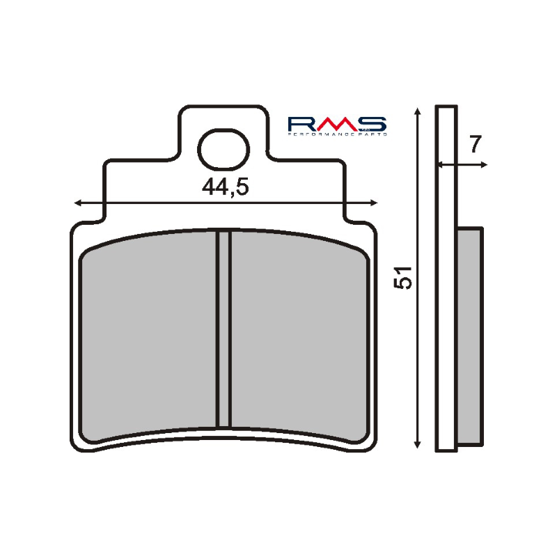 Plaquettes de Frein Organique RMS Kymco Gran Dink 250cc Plaquettes de frein RMS