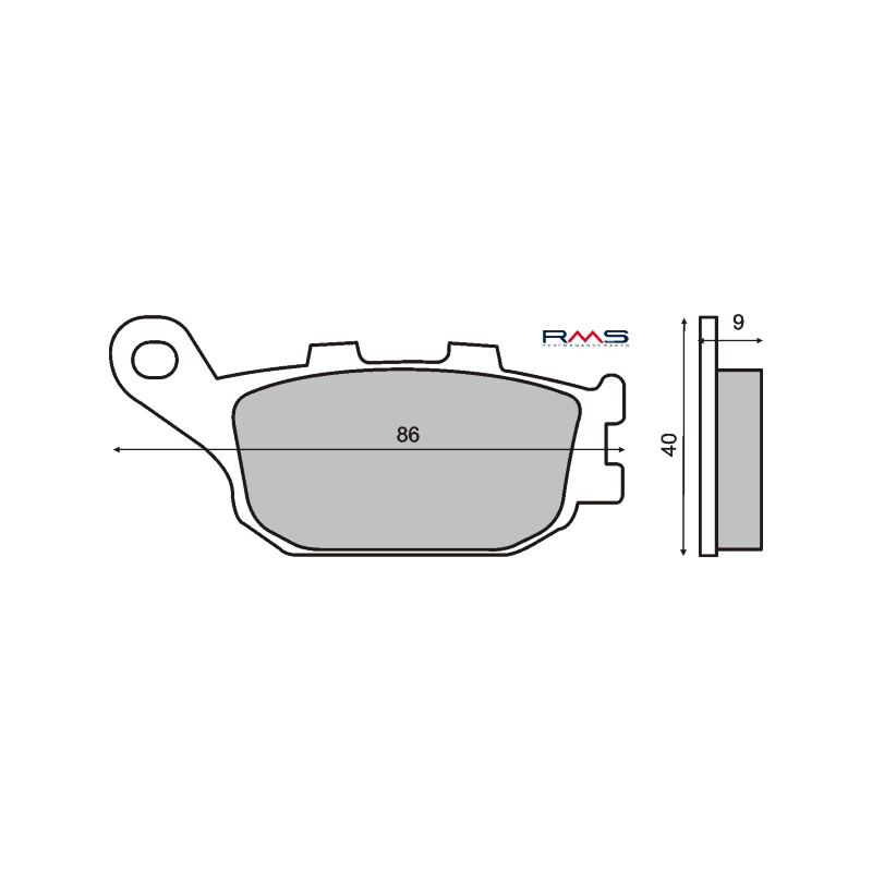 RMS Organic Brake Pads Honda CBR 600F Brake Pads RMS