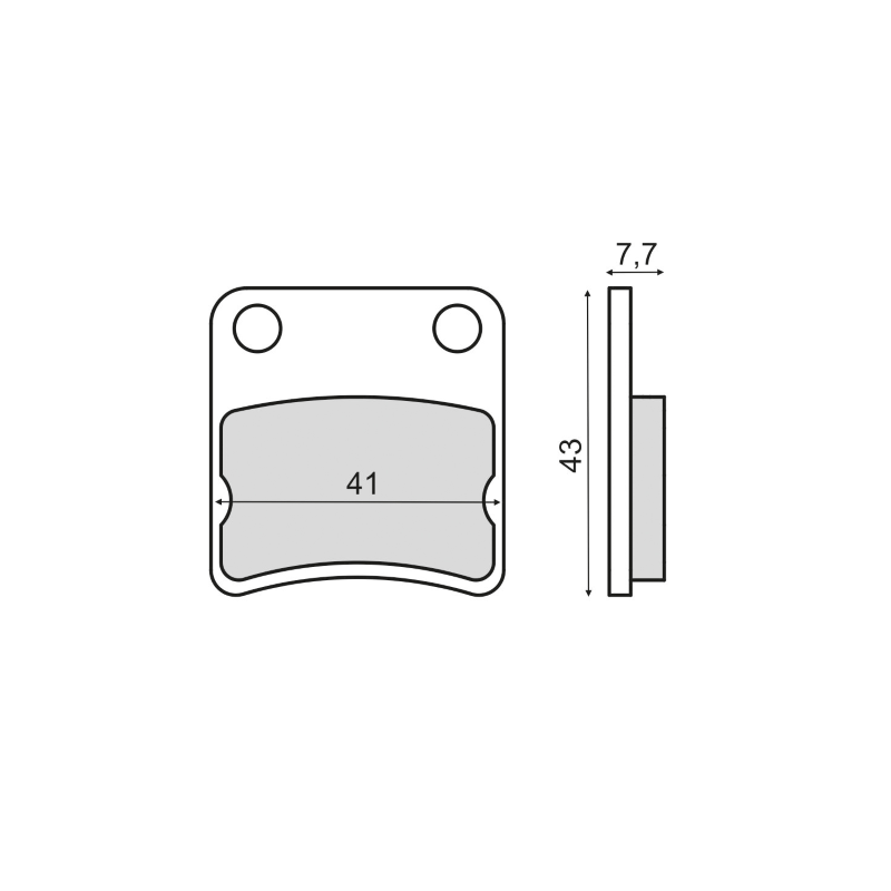 RMS Organic Brake Pads Cagiva City 50cc Brake Pads RMS