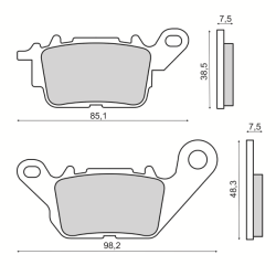 Pastiglie Freno Organiche Yamaha N-Max 125/150
