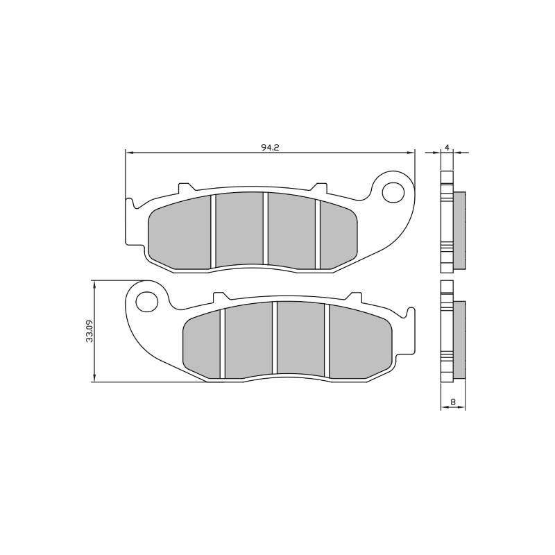 Sinter-Tech Brake Pads Fantic Enduro-Motard Brake Pads RMS