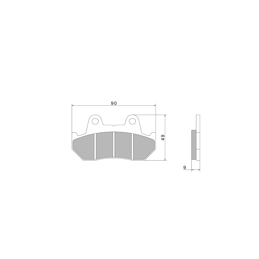 Pastiglie Freno Nissin A0010 Premium Semi-Metallic - 2P-242NS