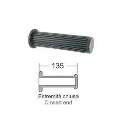 Par de puños RMS Classic negras Piaggio Vespa Px Arcobaleno 125-150-200cc Perillas Rms Classic