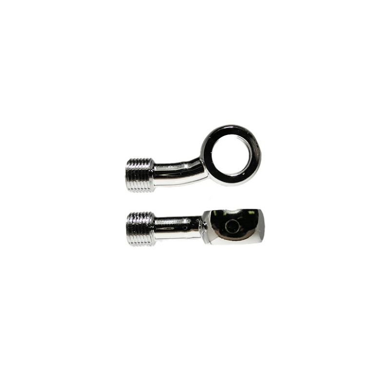 M10 Banjo 20° Curva Laterale, Cromato Kits für geflochtene Metallrohre Evok