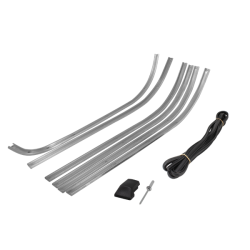 Serie strisce pedana RMS Classic Piaggio Vespa Px 125-150-200cc 610231M Strisce Pedana Rms Classic