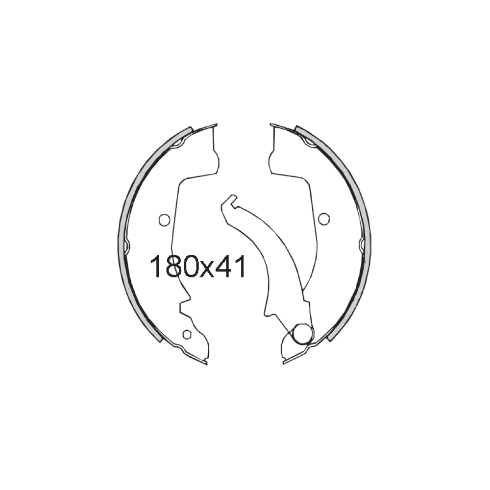 RMS Classic Brake shoes Piaggio Ape CarMPV P601 Brake Shoes Rms Classic