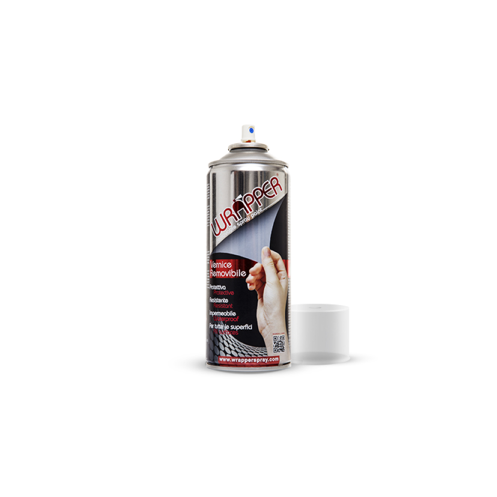 Bomboletta Vernice Rimovibile Wrapper Trasparente Lucido 400ml