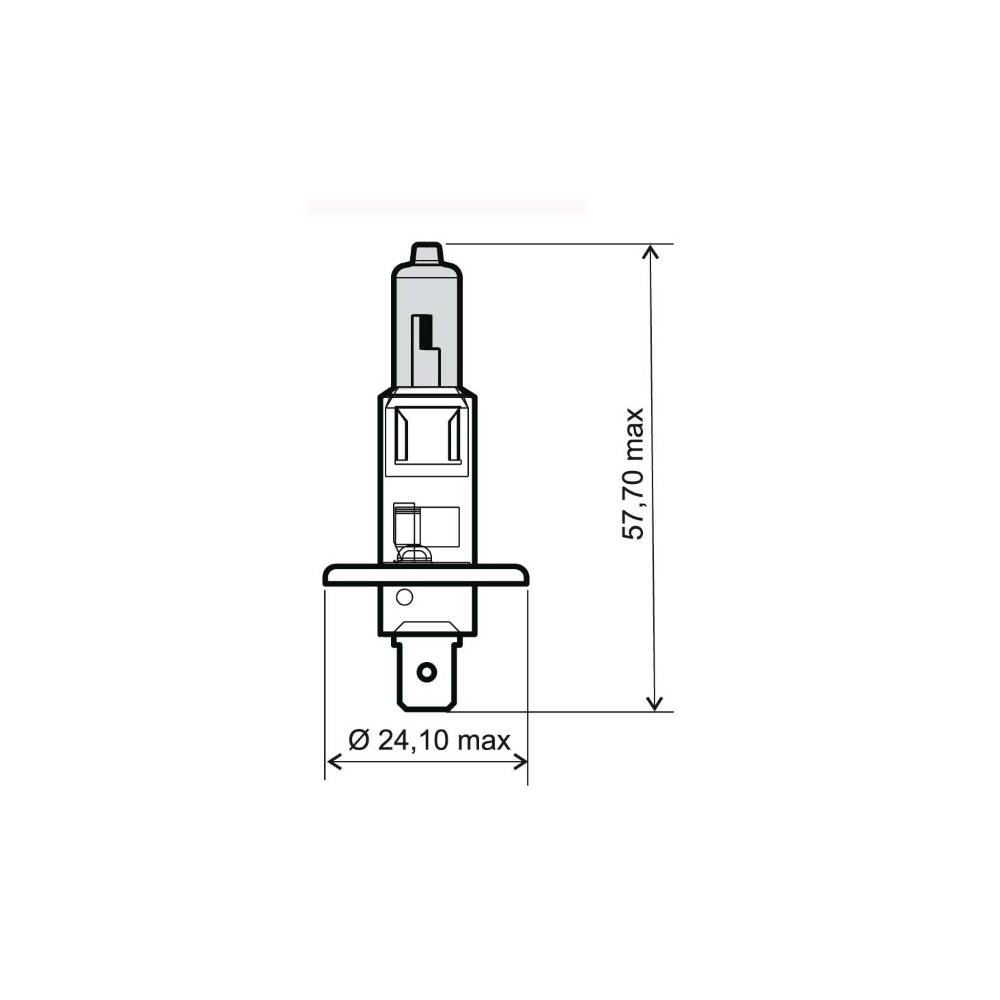 Lampadina RMS H1 12V 55W - blu RMS