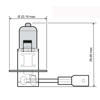 Lampadina RMS H3 12V 55W - blu RMS