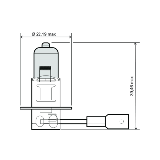 Lampadina RMS H3 12V 55W - blu RMS