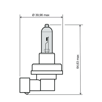 Lampadina RMS H11 12V 55W - Bianca RMS