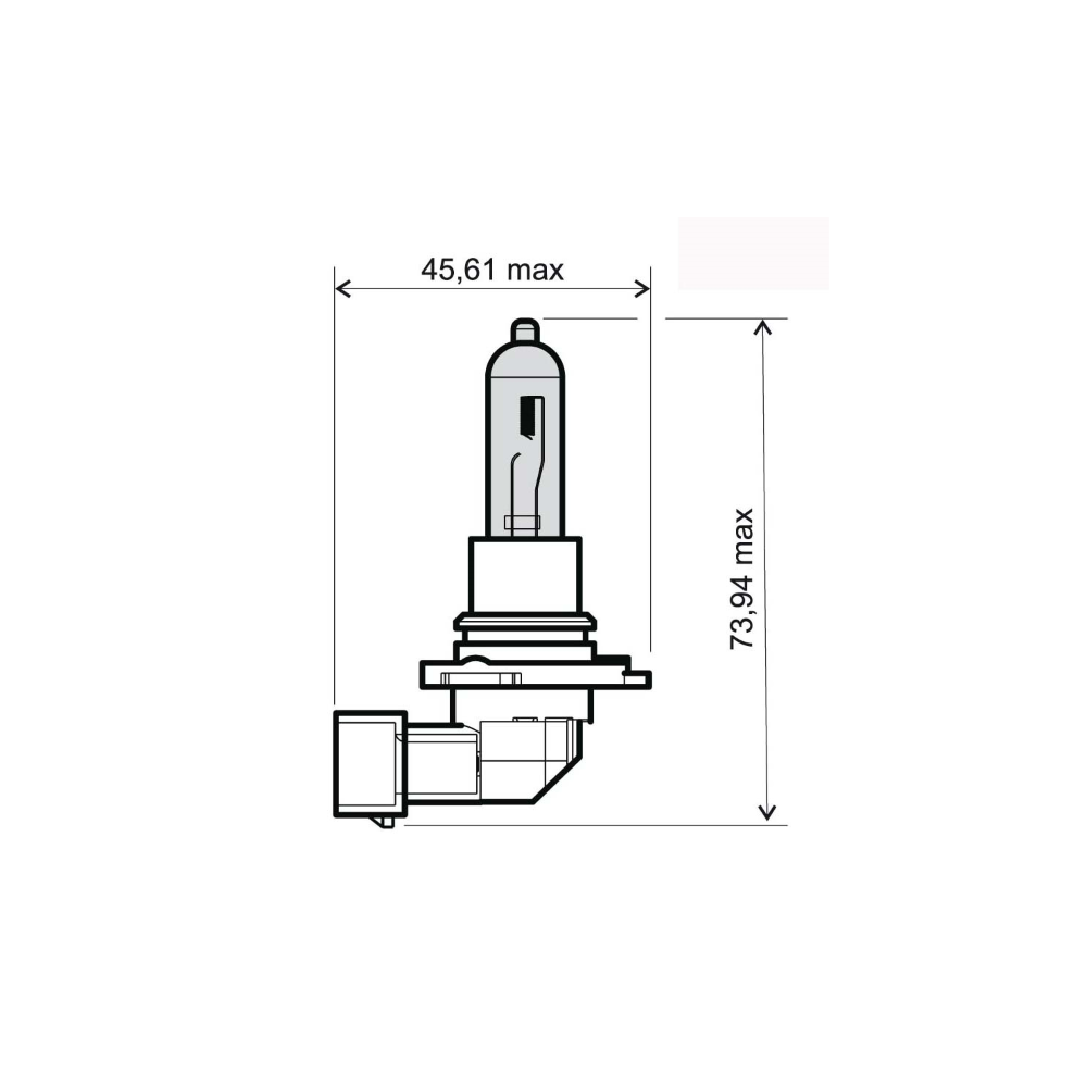 Lampadina RMS HB3 12V 65W - Bianca RMS