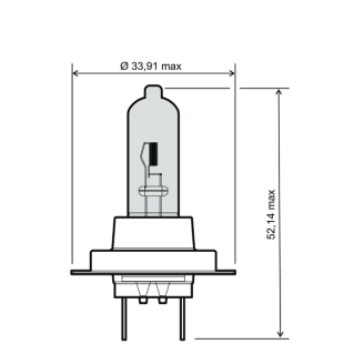 Lampadina RMS H7 12V 55W - Bianca RMS