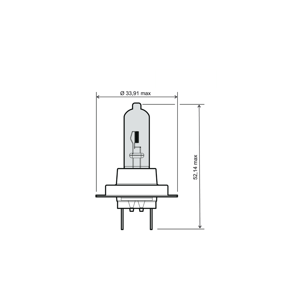 Lampadina RMS H7 12V 55W - Bianca RMS