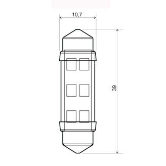 Coppia Led RMS 12V Sv8.5 - Bianca RMS