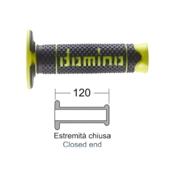Manopole Domino Soft Hand Nero/Giallo
