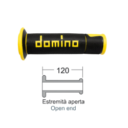 Manopole Domino Road-Racing Nero/Giallo