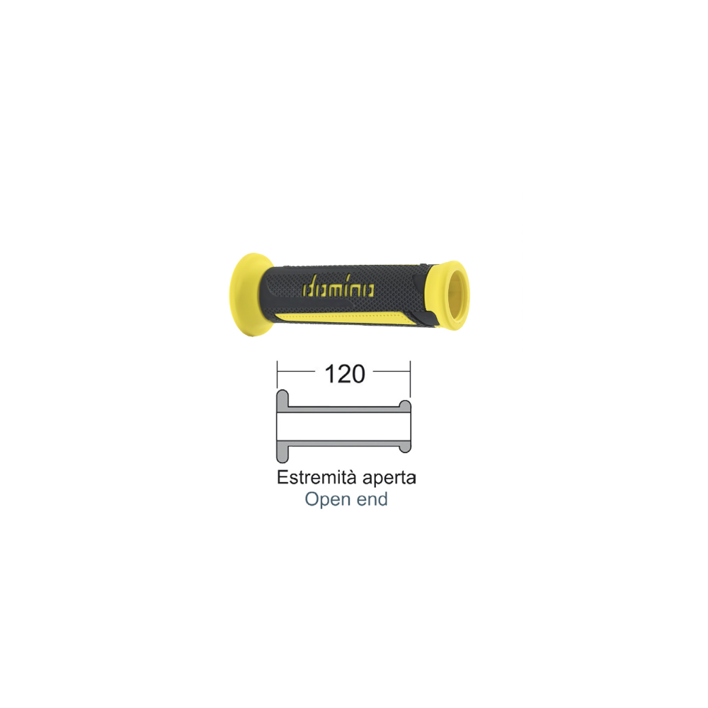 DOMINO Grips Turismo yellowanthracite Knobs Domino