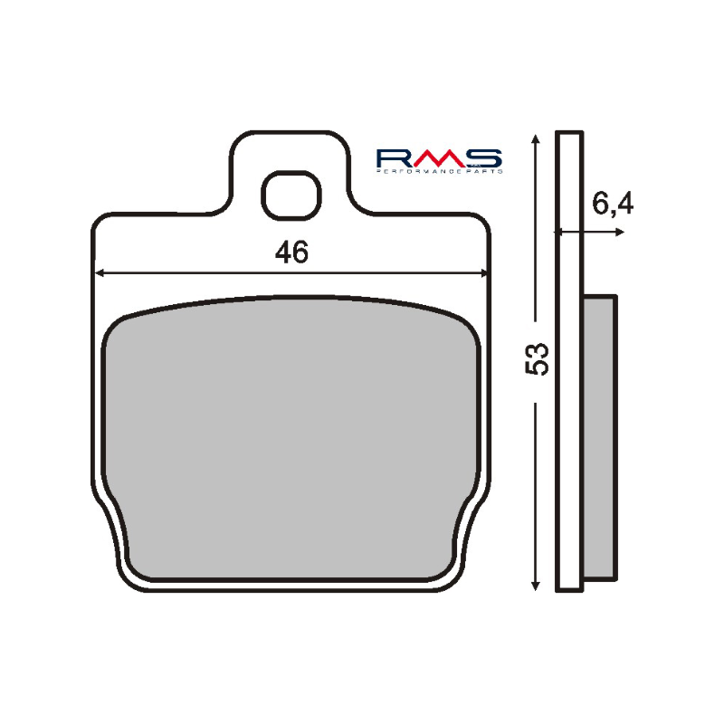 RMS Organic Brake Pads Mbk Nitro 50cc Brake Pads RMS