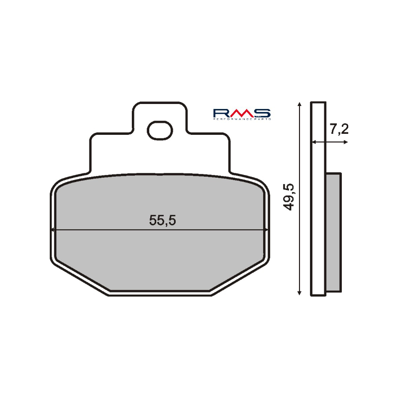  Organic Brake Pads Piaggio Hexagon 125cc Brake Pads RMS