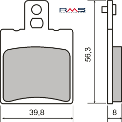 RMS Organic Brake Pads Malaguti Ciak 125cc Brake Pads RMS