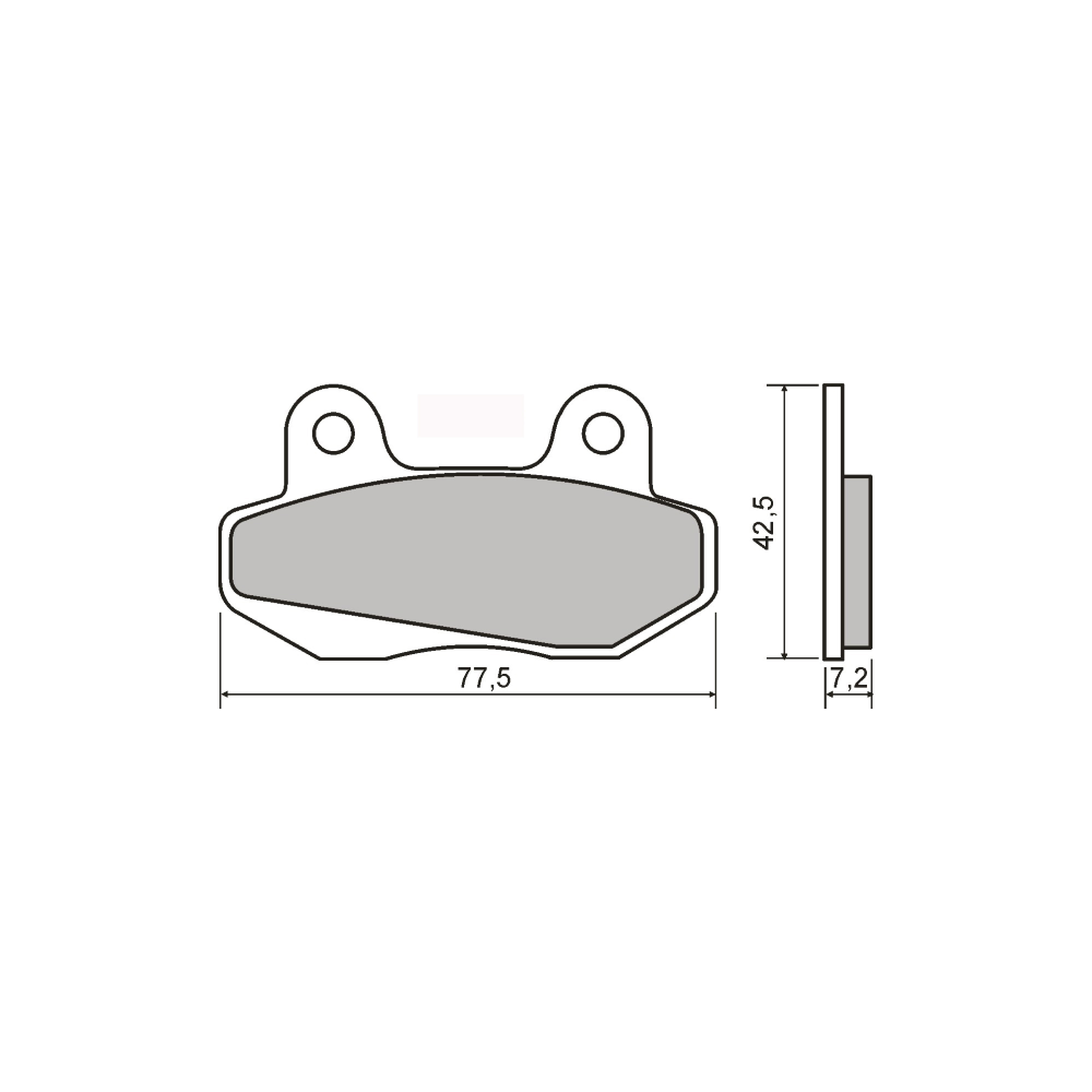 Plaquettes de Frein Frittée Sinter-Tech Honda NSR 80R Plaquettes de frein RMS