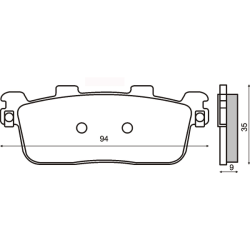 Pastiglie Freno Organiche Kymco People S 125-200-250cc Pastiglie Freno RMS
