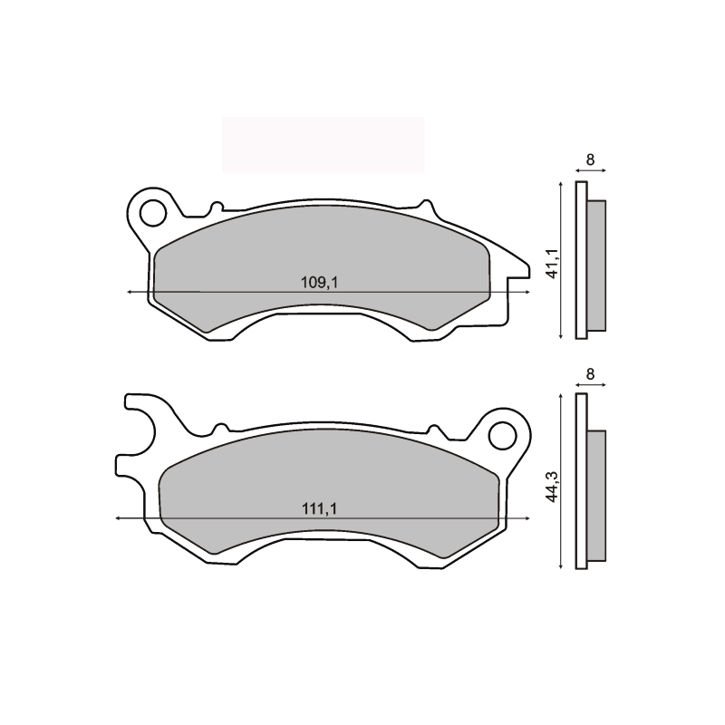 RMS Organic Brake Pads Honda PCX 125-150cc Brake Pads RMS