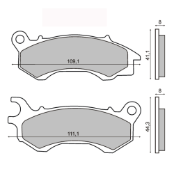 Pastiglie Freno Organiche Honda Pcx 125-150cc