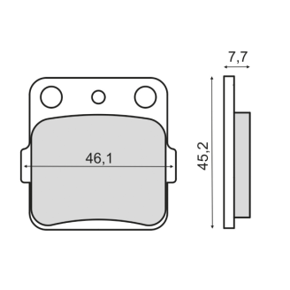 RMS Organic Brake Pads Honda CR 80R Brake Pads RMS