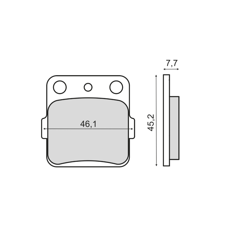 Pastiglie Freno RMS Organiche Honda CR 80R Bremsbeläge RMS