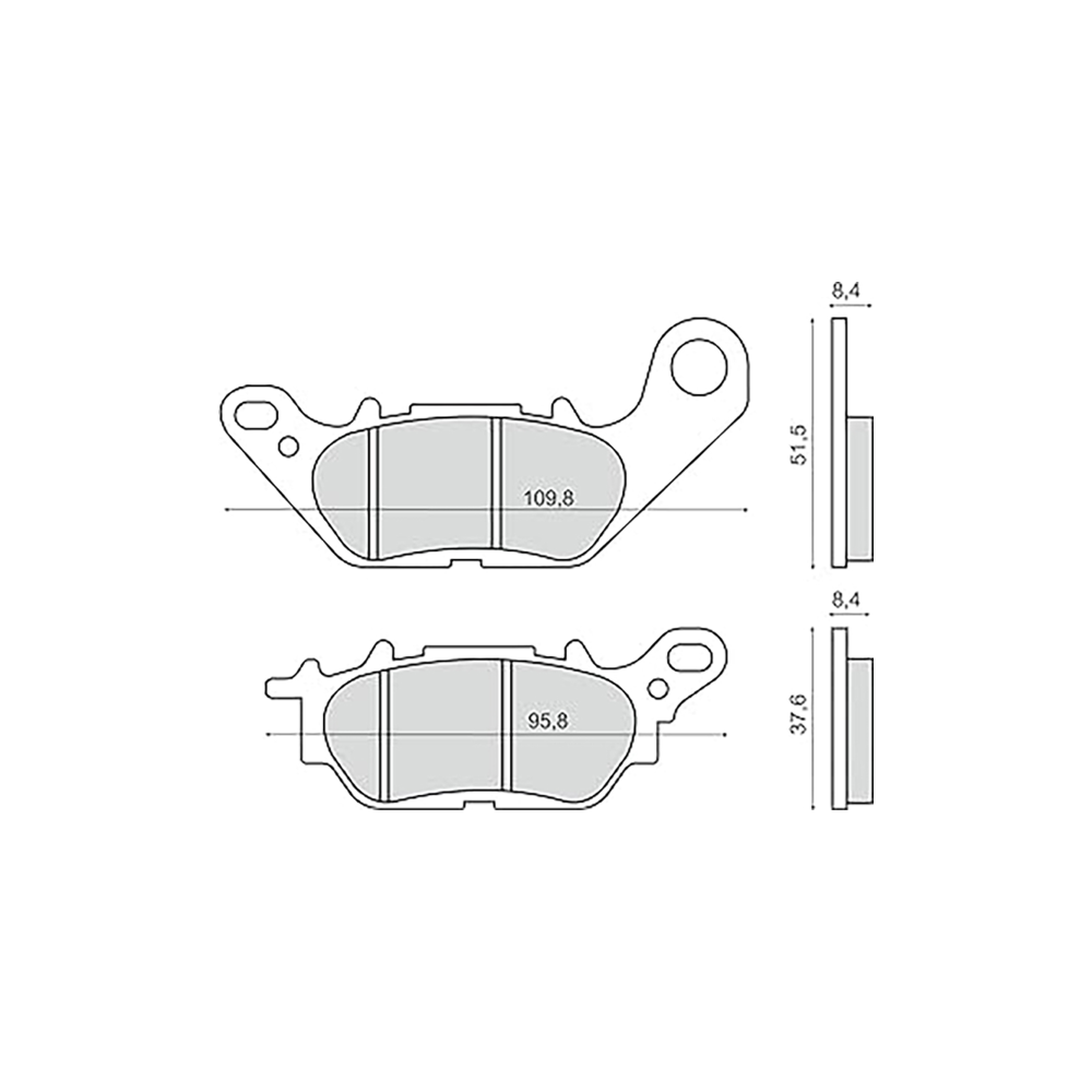 Pastillas Freno Sinter-Tech Mbk XC 125 Pastillas de freno RMS