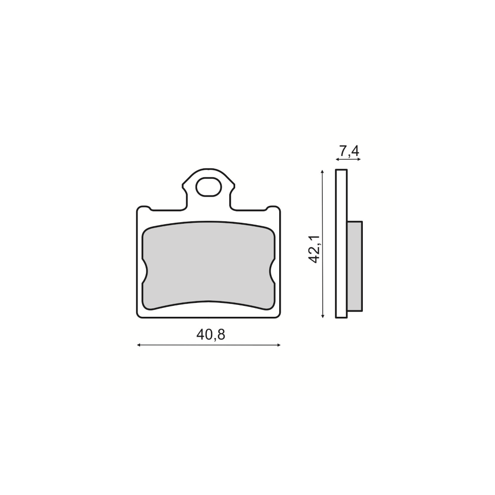 Plaquettes de frein frittées Sinter-Tech KTM E-SM Plaquettes de frein RMS